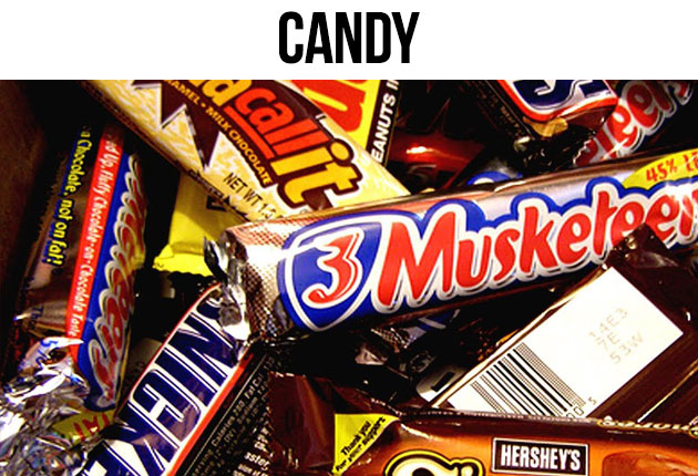 Vending machine candy