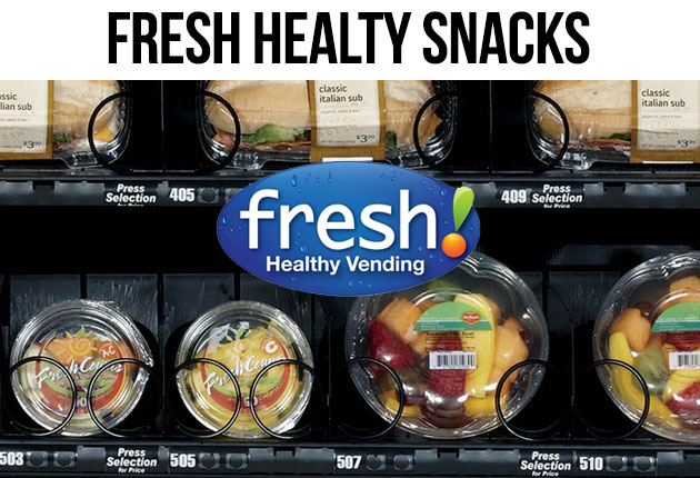 Vending machine fresh sandwiches and salads